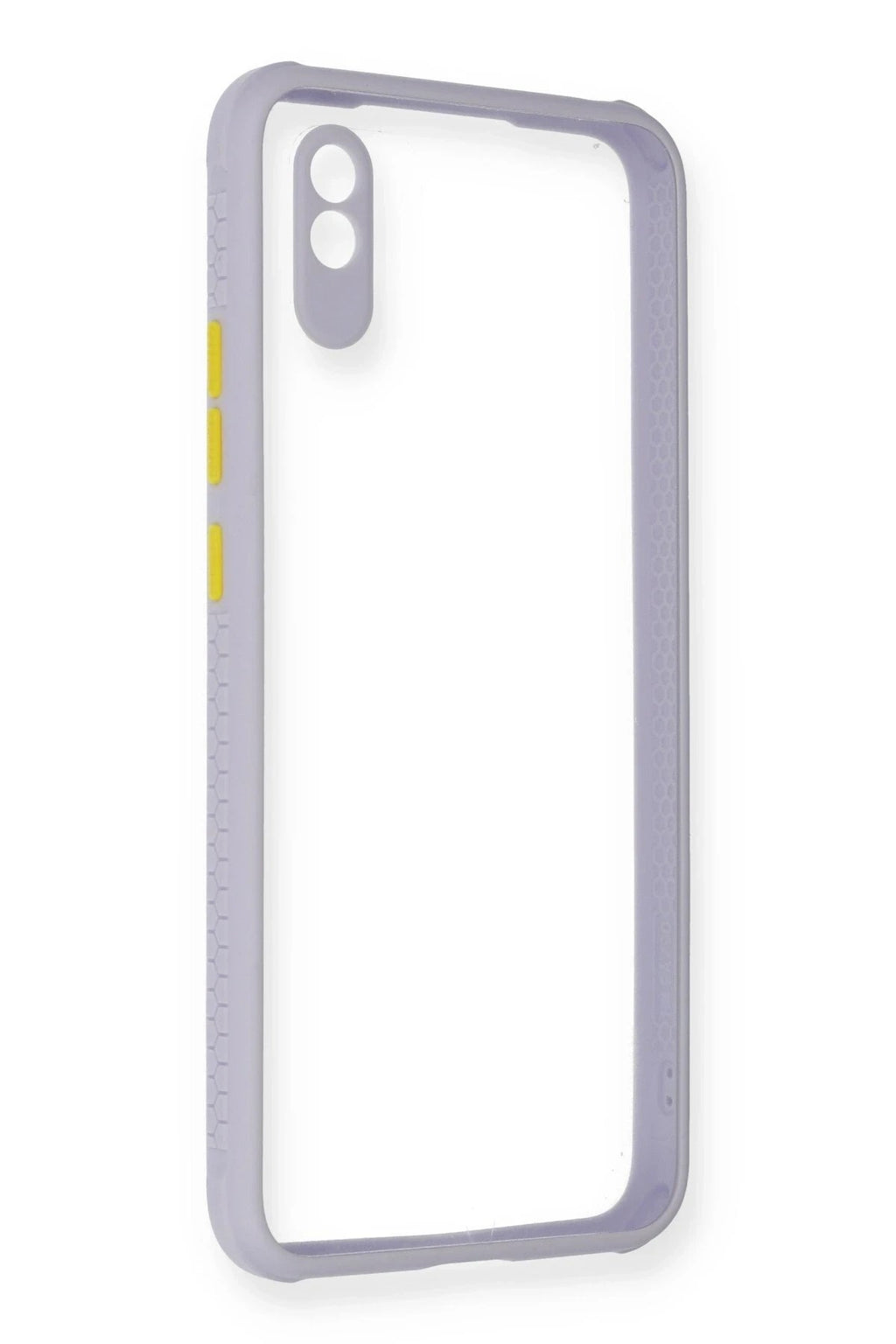 Mey İthalat® Redmi 9A Kılıf Miami Şeffaf Silikon - Lila