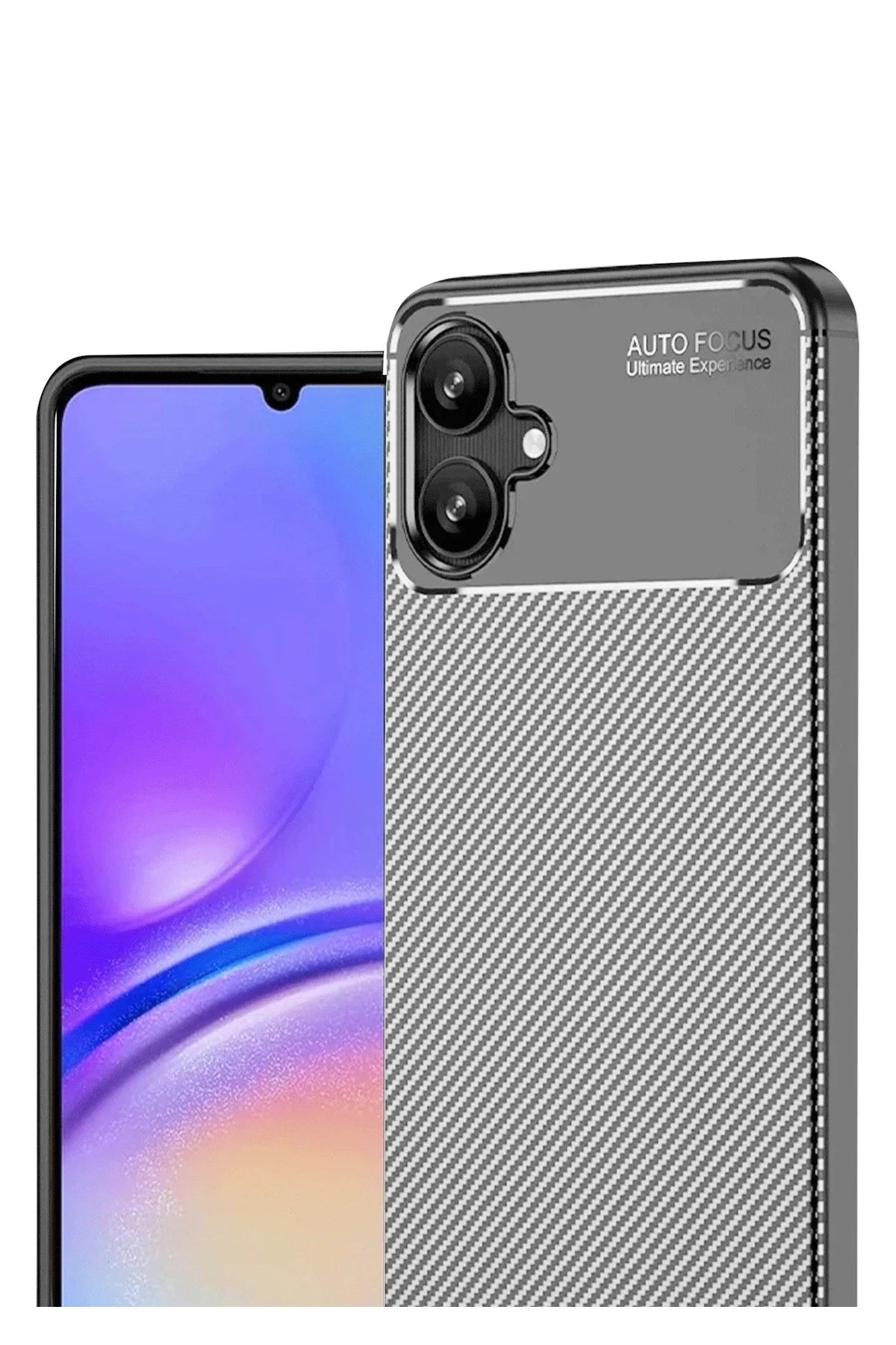 Mey İthalat® Samsung Galaxy A06 Kılıf Auto Focus Karbon Kapak - Gri