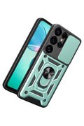 Mey İthalat® Samsung Galaxy S26 Ultra Pars Lens Yüzüklü Silikon - Yeşil