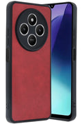 Mey İthalat® Redmi 14C Kılıf Aras Deri Kapak - Kırmızı