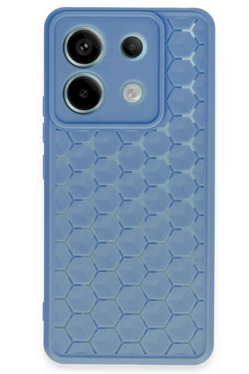 Mey İthalat® Redmi Note 13 Pro 5G Kılıf Petek Silikon Kapak - Mavi