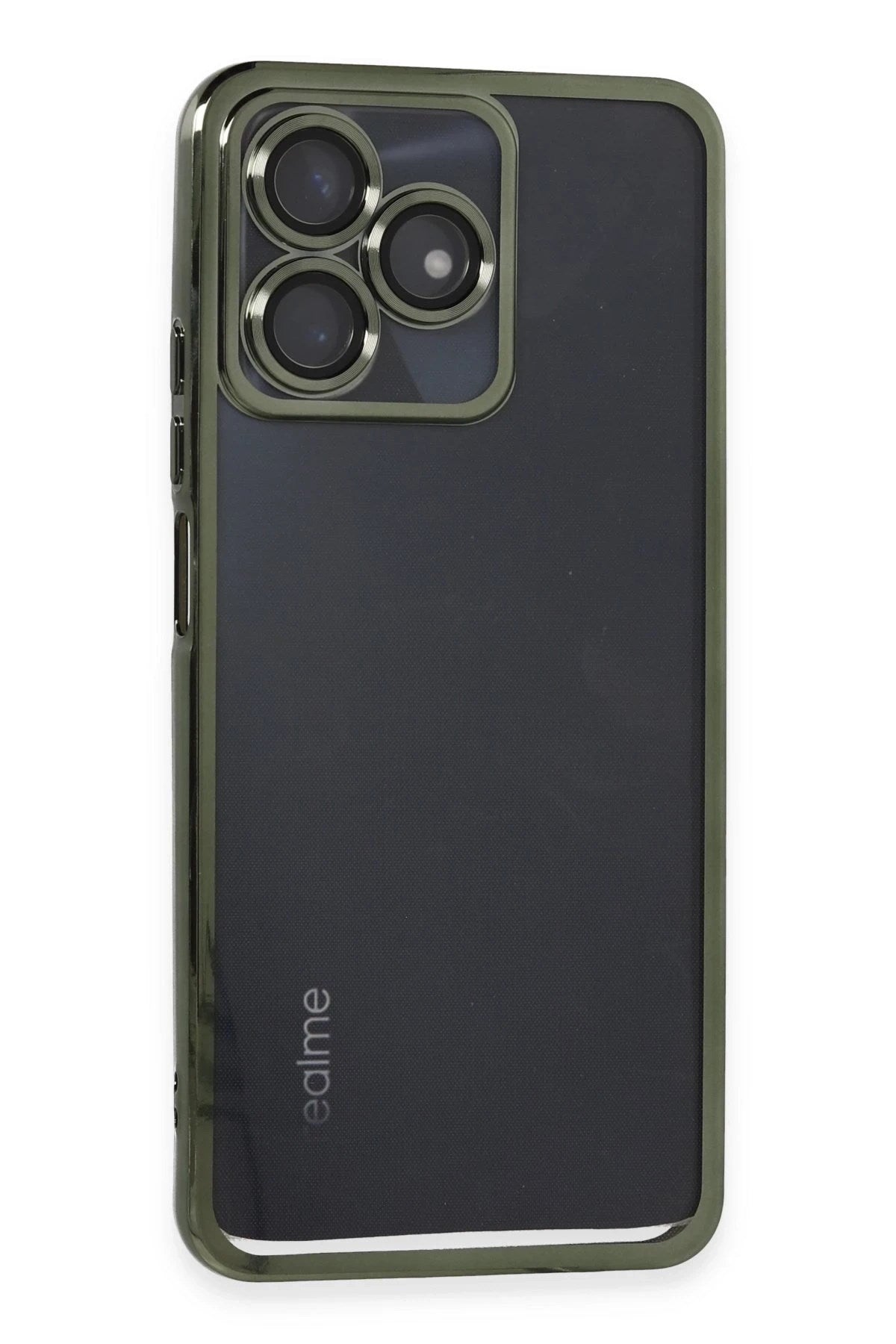Mey İthalat® Realme C53 Kılıf Lensli Silikon - Yeşil