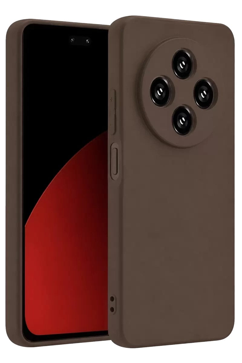 Mey İthalat® Redmi 14C Kılıf First Silikon - Kahverengi