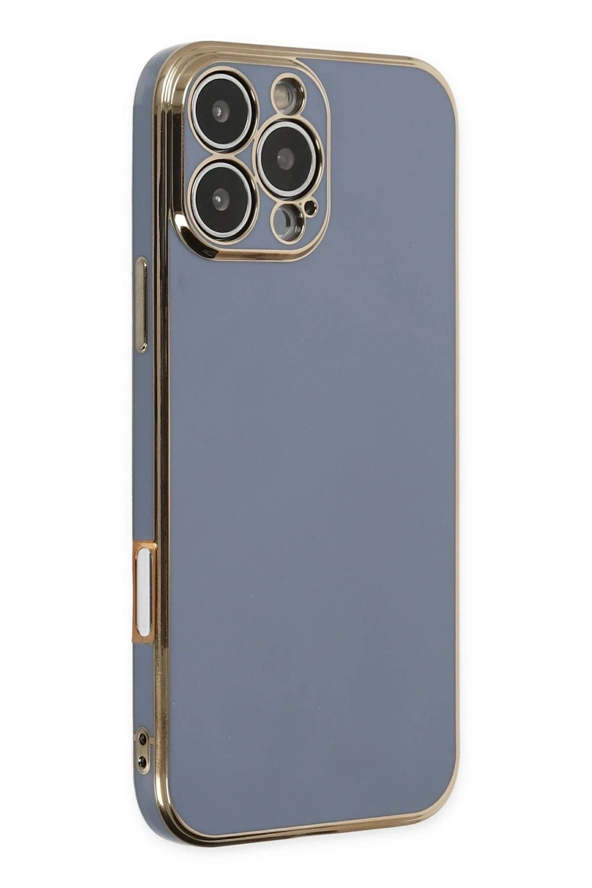 Mey İthalat® iPhone 16 Pro Max Kılıf Volet Silikon - Mavi