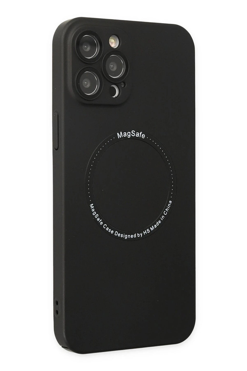Mey İthalat® iPhone 12 Pro Kılıf Jack Magneticsafe Lens Silikon - Siyah