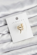 Mey İthalat® Gold Renk Pirinç Diken Model Kıkırdak Earcuff Küpe