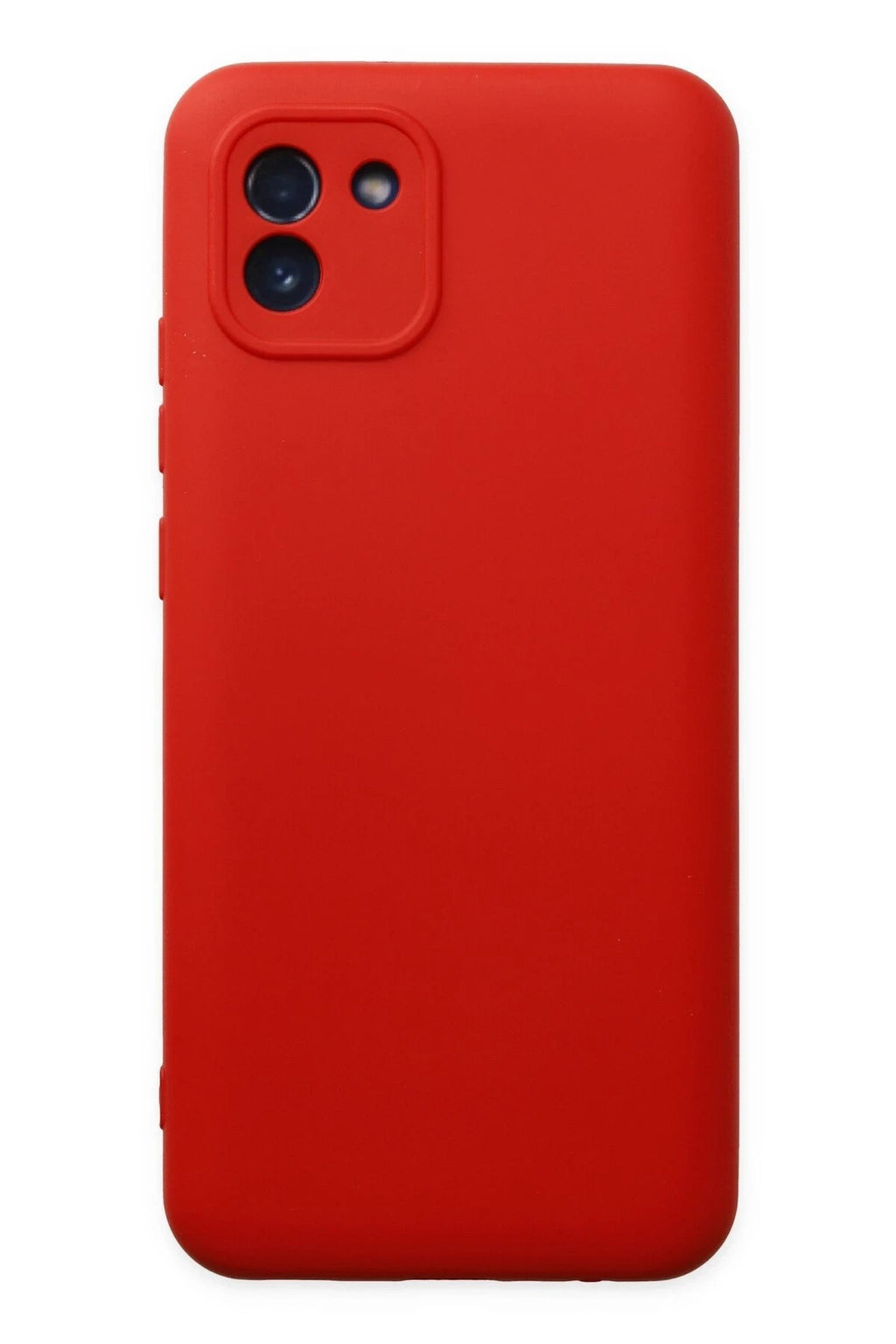 Mey İthalat® Samsung Galaxy A03 Kılıf Nano içi Kadife Silikon - Kırmızı
