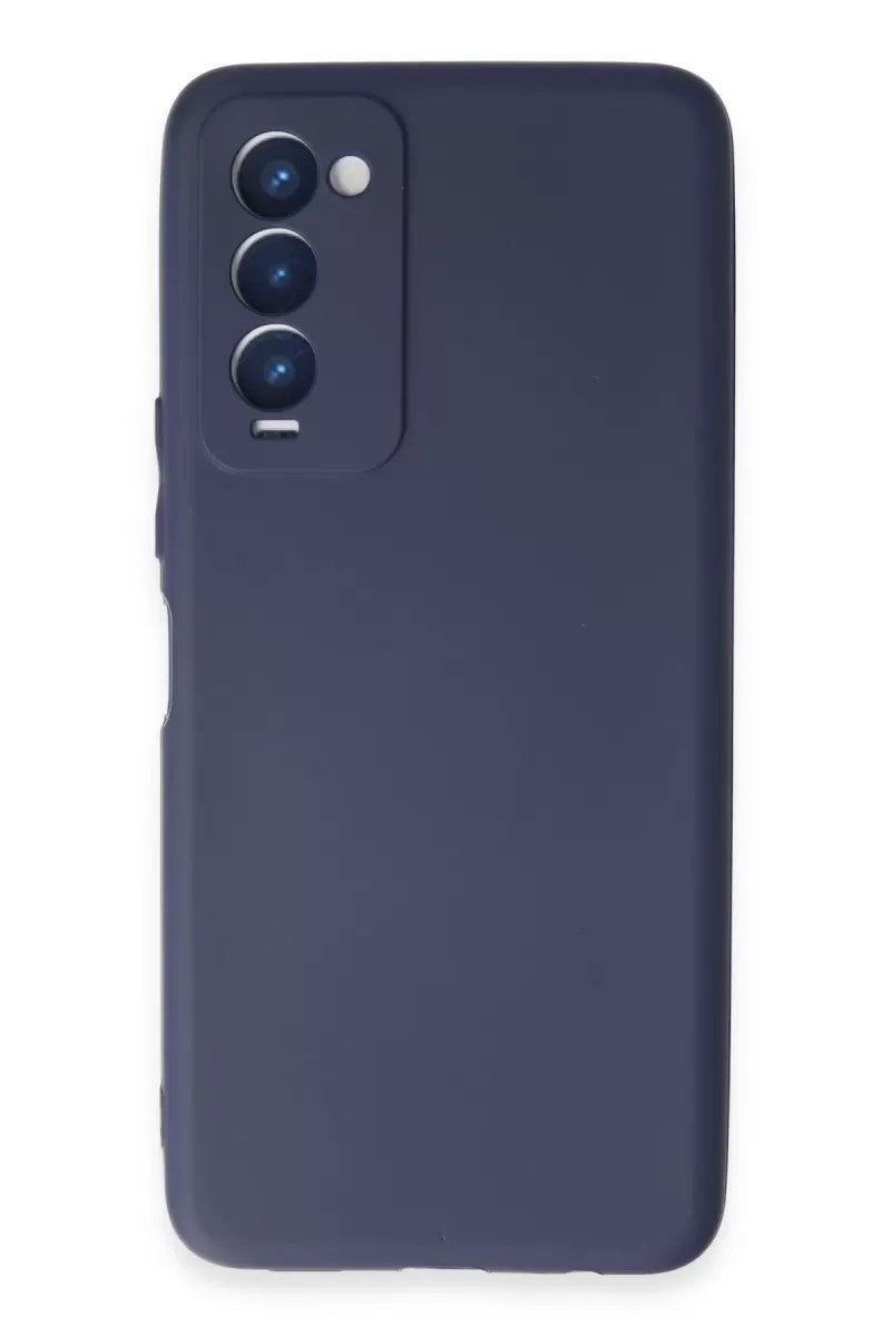Mey İthalat® Tecno Camon 18 Kılıf First Silikon - Lacivert