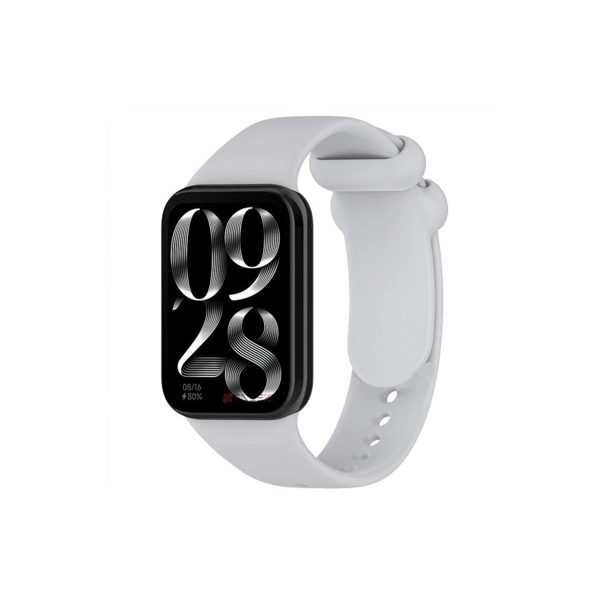 Mey İthalat® Smart Band 8 Pro Klasik Kordon - Açık Gri