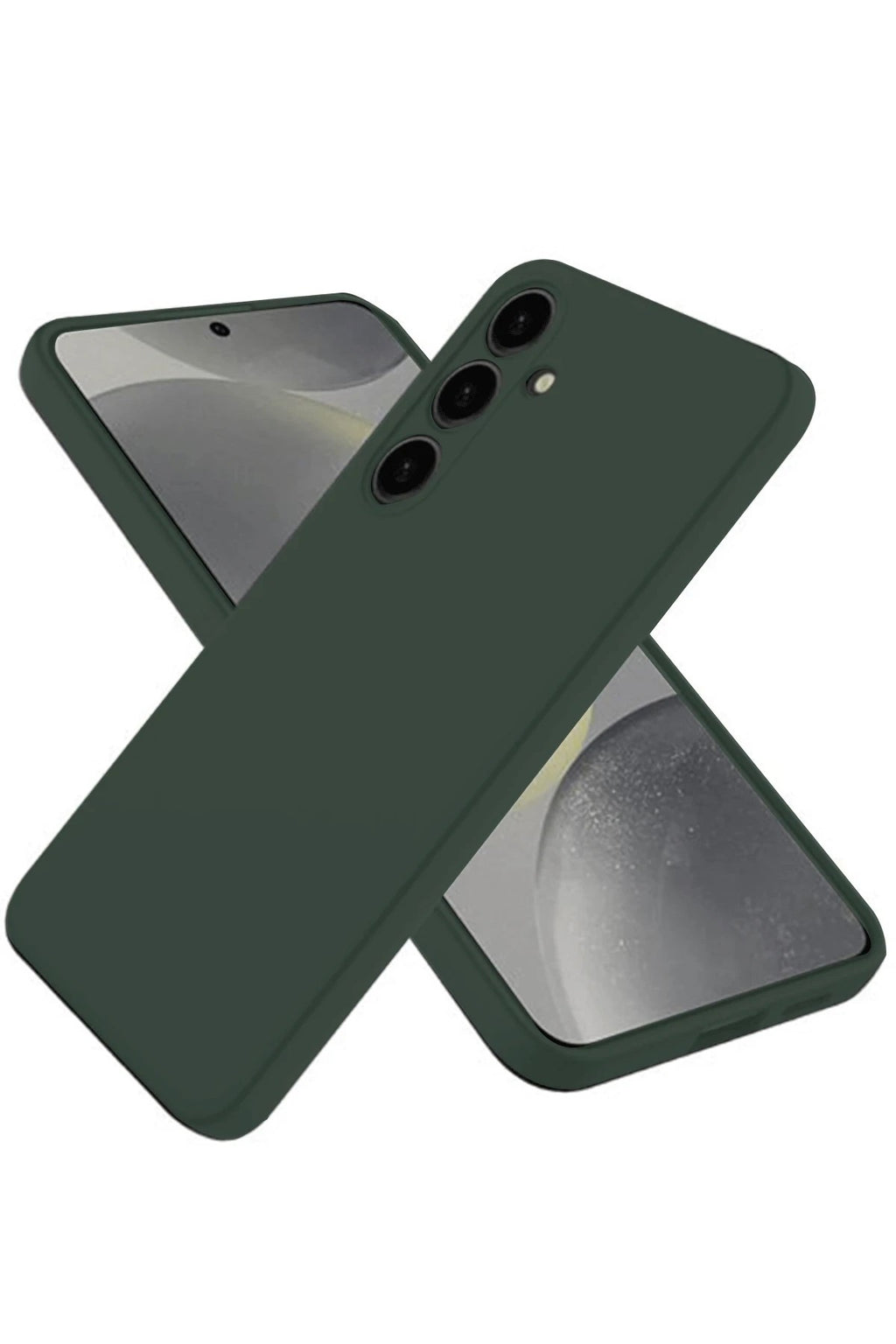 Mey İthalat® Samsung Galaxy A26 Kılıf First Silikon - Koyu Yeşil