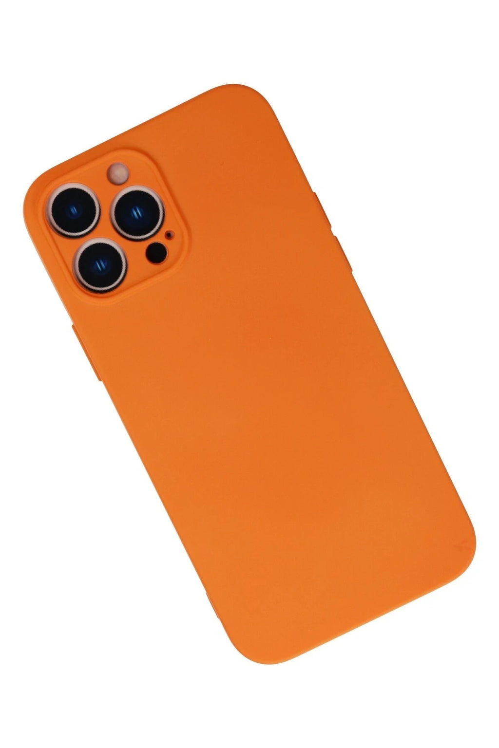 Mey İthalat® iPhone 13 Pro Max Kılıf Nano içi Kadife Silikon - Turuncu