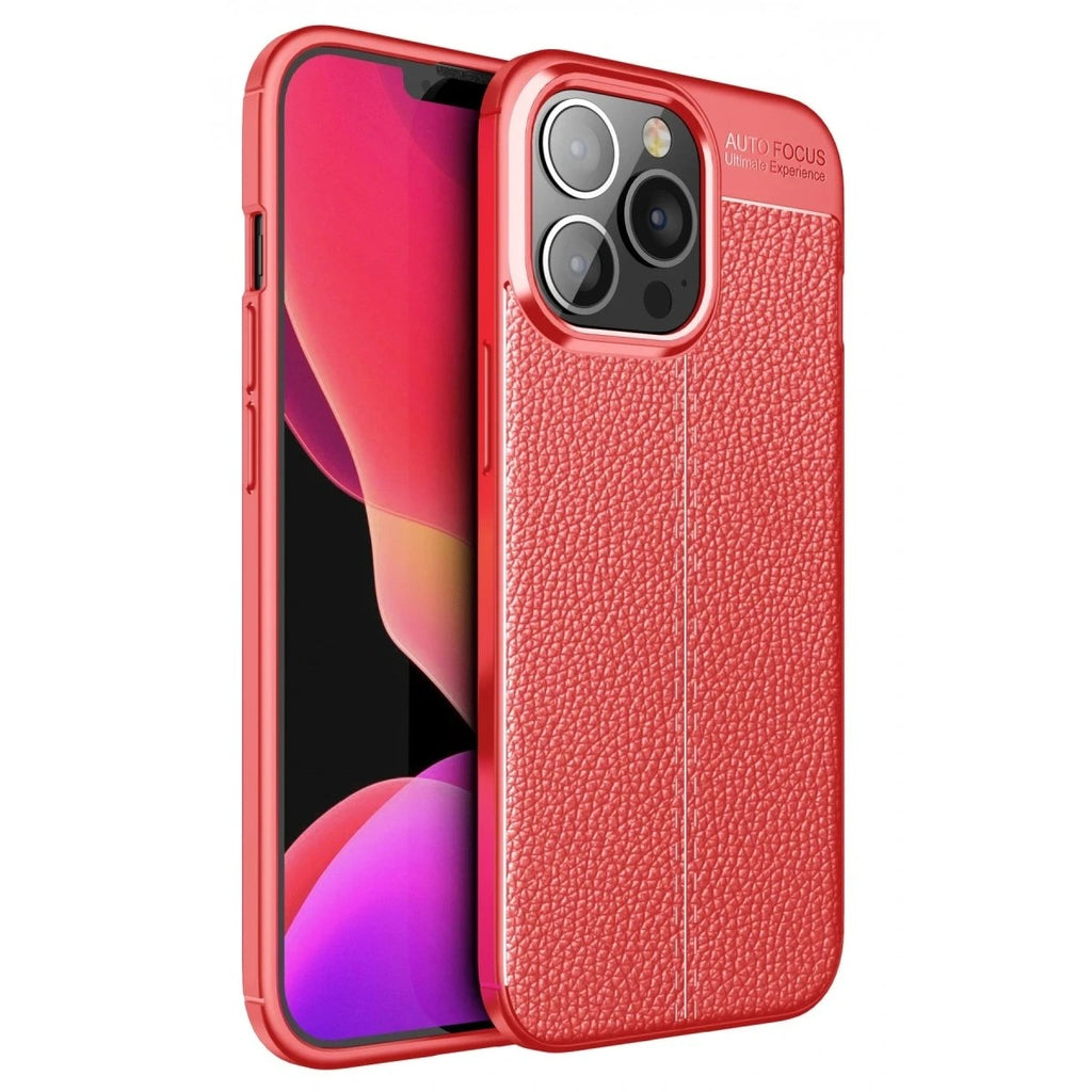 Mey İthalat® iPhone 13 Pro Max Kılıf Auto Focus Kapak - Kırmızı