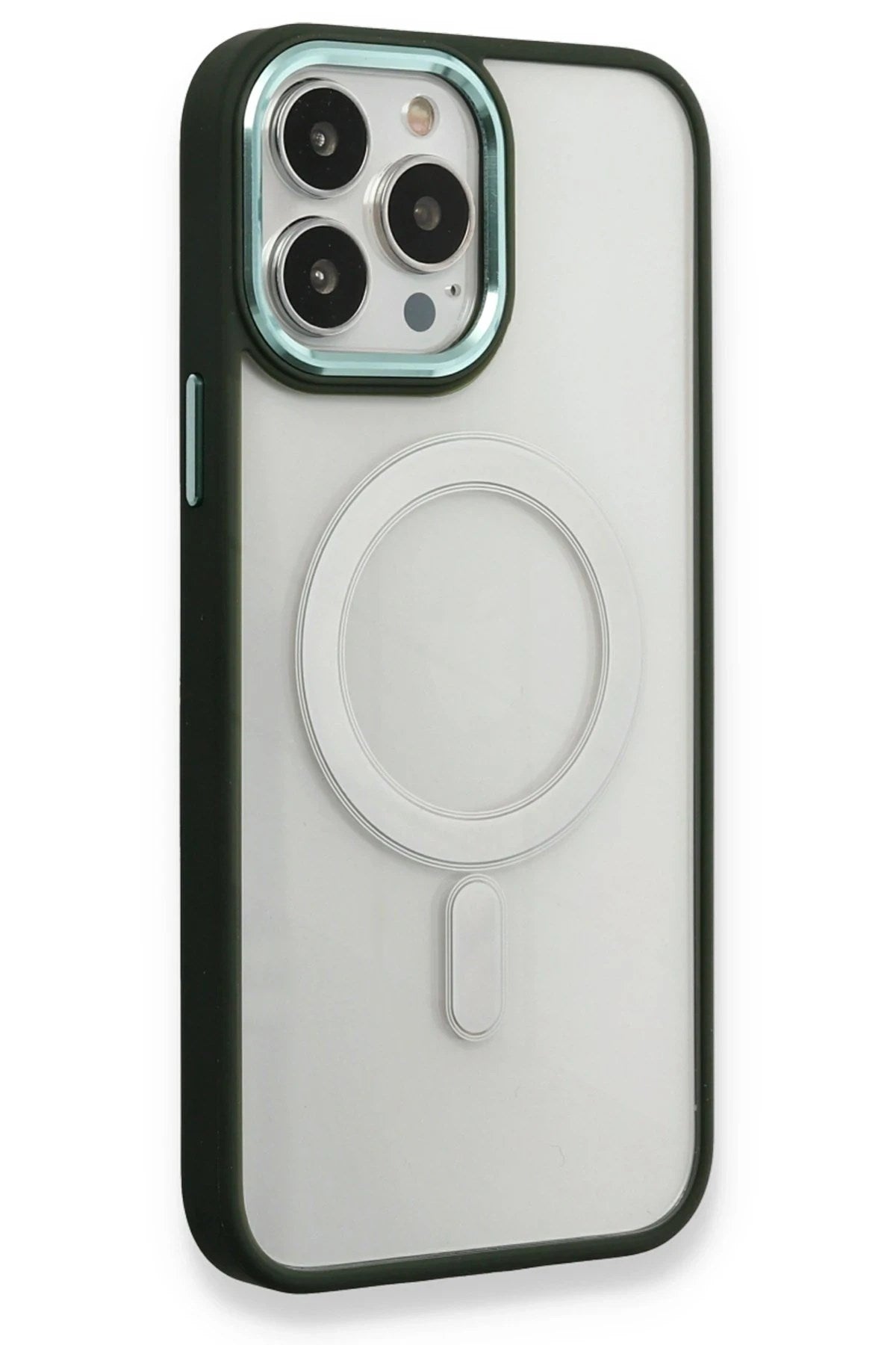 Mey İthalat® iPhone 14 Pro Kılıf Room Magneticsafe Silikon - Köknar Yeşili