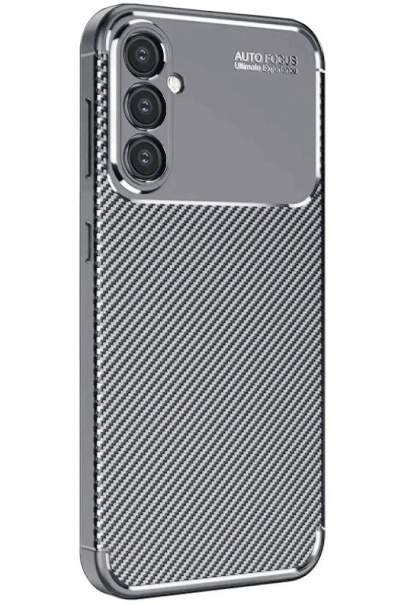 Mey İthalat® Samsung Galaxy A16 5G Kılıf Auto Focus Karbon Kapak - Gri
