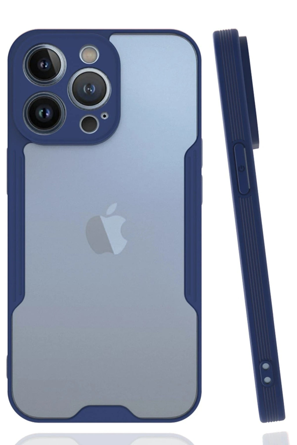 Mey İthalat® iPhone 14 Pro Kılıf Platin Silikon - Lacivert