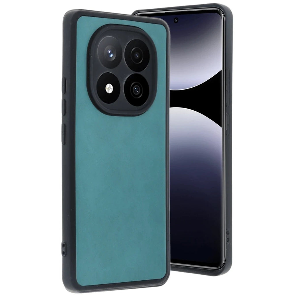 Mey İthalat® Redmi Note 14 Pro 5G Kılıf Aras Deri Kapak - Açık Yeşil