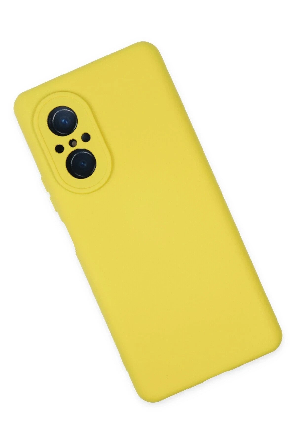 Mey İthalat® Huawei Nova 9 SE Kılıf Nano içi Kadife Silikon - Sarı