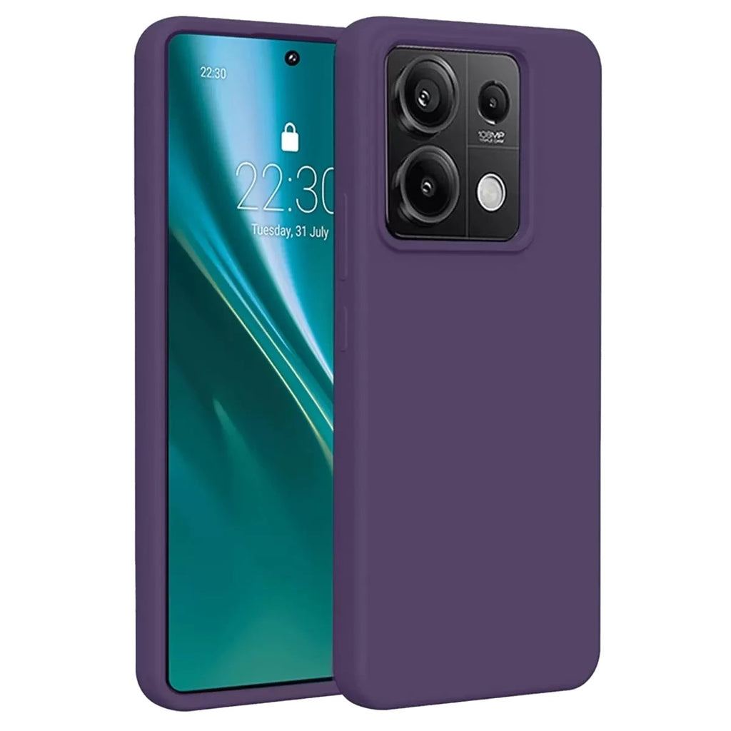 Mey İthalat® Redmi Note 13 Pro 4G Kılıf First Silikon - Mor