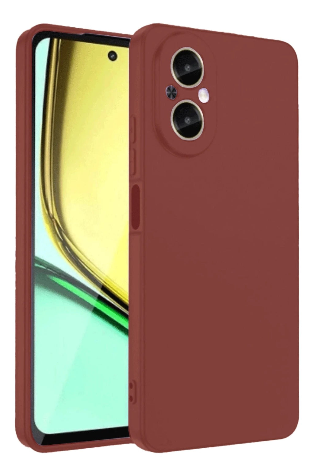 Mey İthalat® Realme 12 Lite Kılıf First Silikon - Bordo