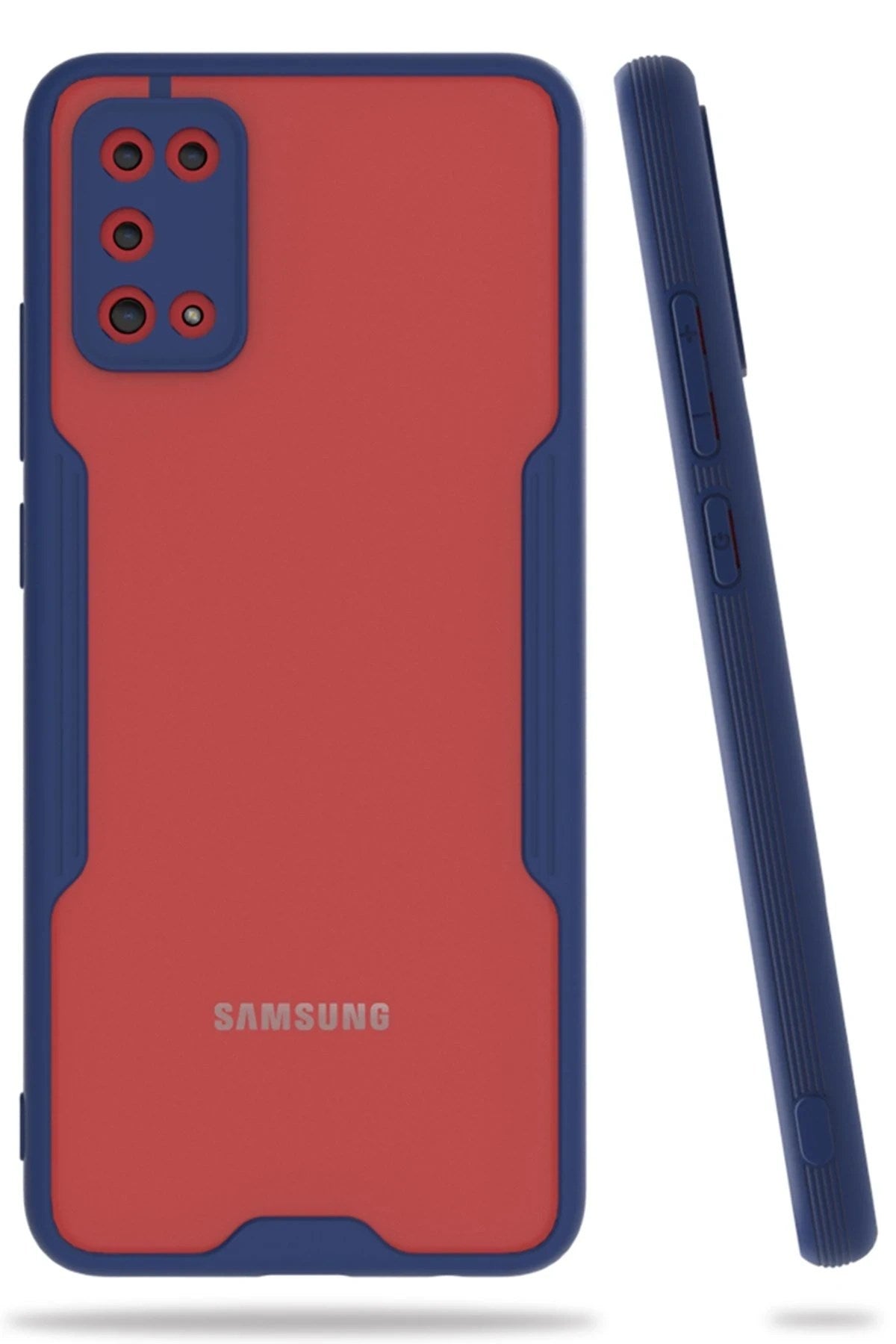 Mey İthalat® Samsung Galaxy A02S Kılıf Platin Silikon - Lacivert