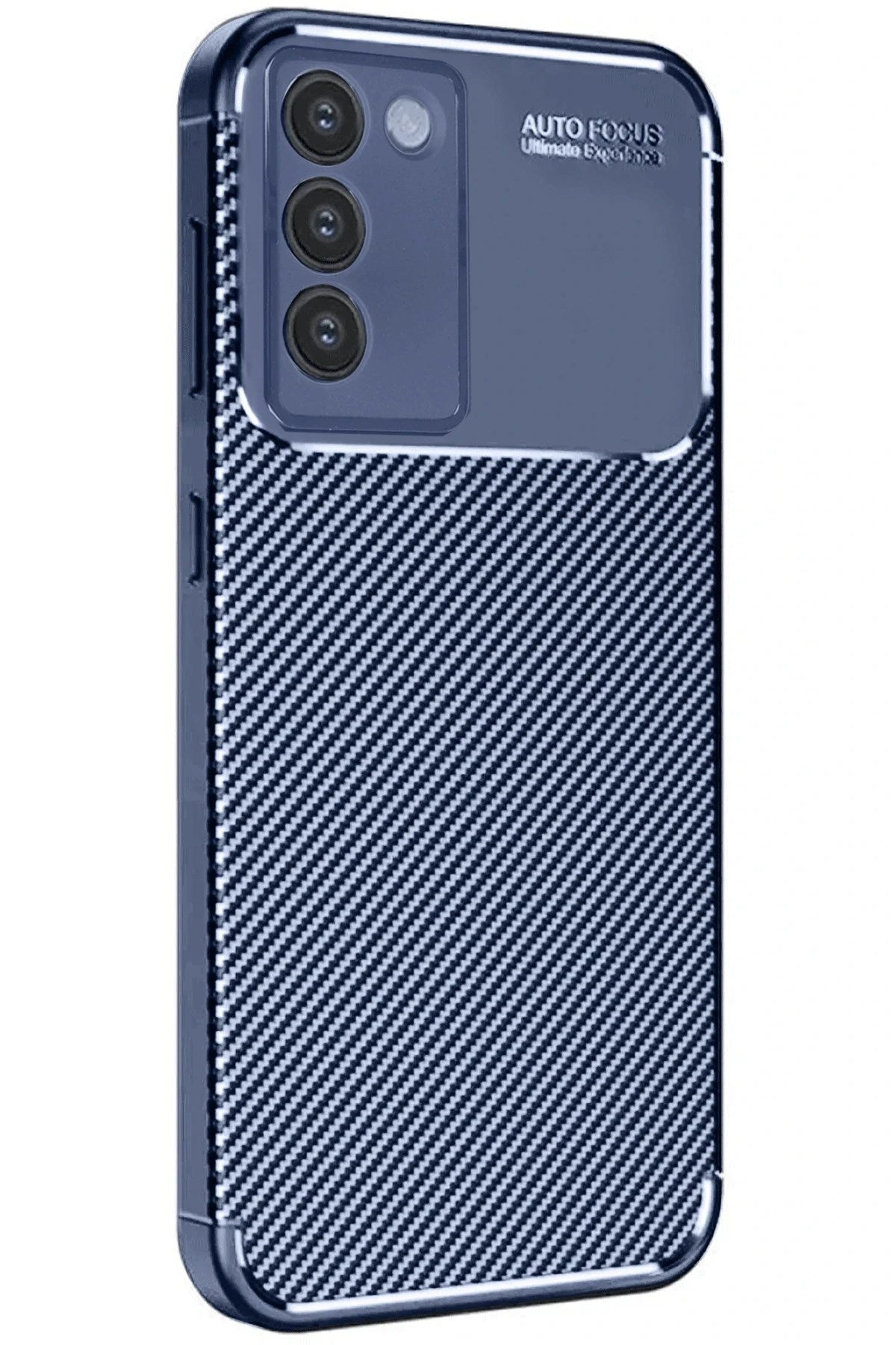 Mey İthalat® Vivo V30 Lite 4G Kılıf Auto Focus Karbon Kapak - Lacivert