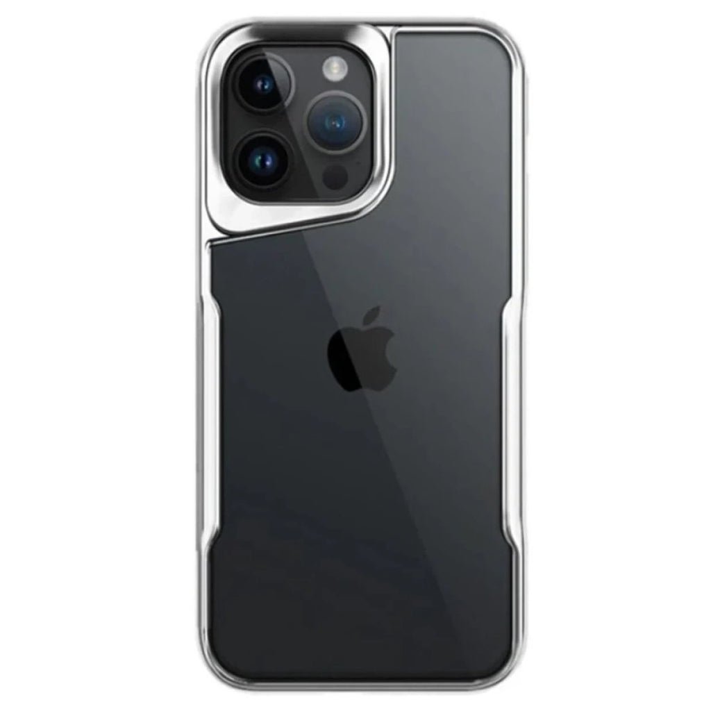 Mey İthalat® iPhone 14 Pro Max Kılıf Boyi Silikon Kapak - Gümüş