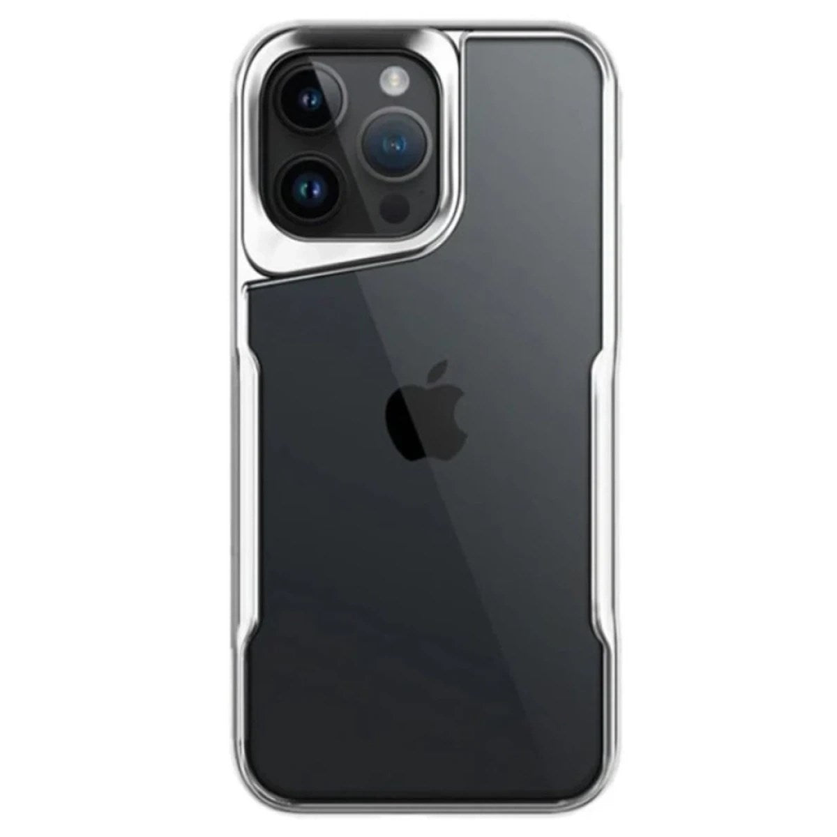 Mey İthalat® iPhone 14 Pro Max Kılıf Boyi Silikon Kapak - Gümüş