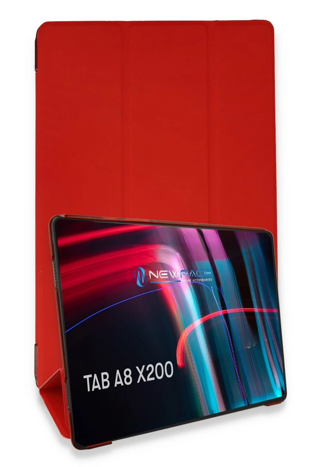 Mey İthalat® Samsung Galaxy X200 Tab A8 10.5 Kılıf Tablet Smart Kılıf - Kırmızı
