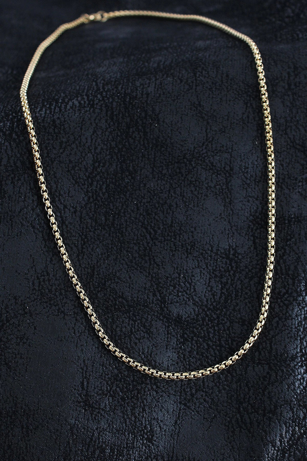 Mey İthalat® 316L Çelik Örme Zincir Model Gold Renk Erkek Kolye