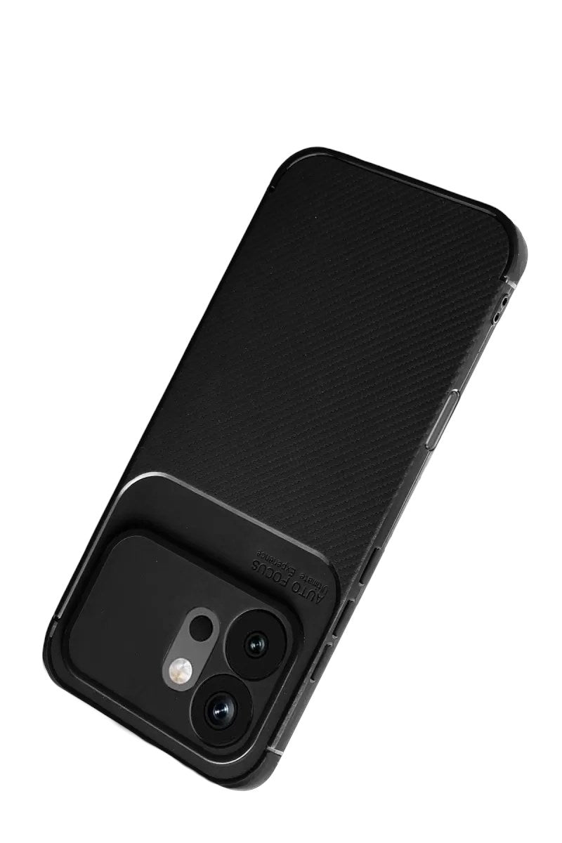Mey İthalat® Huawei Honor 600 Auto Focus Karbon Kapak - Siyah
