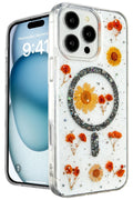 Mey İthalat® iPhone 16 Pro Kılıf Daisy Simli Magsafe Kapak - Siyah