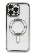 Mey İthalat® iPhone 16 Pro Kılıf Kross Magneticsafe Kapak - Titan Gri