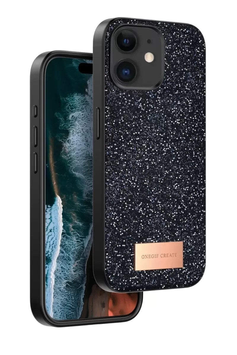 Mey İthalat® iPhone 11 Bright Simli Kapak - Siyah