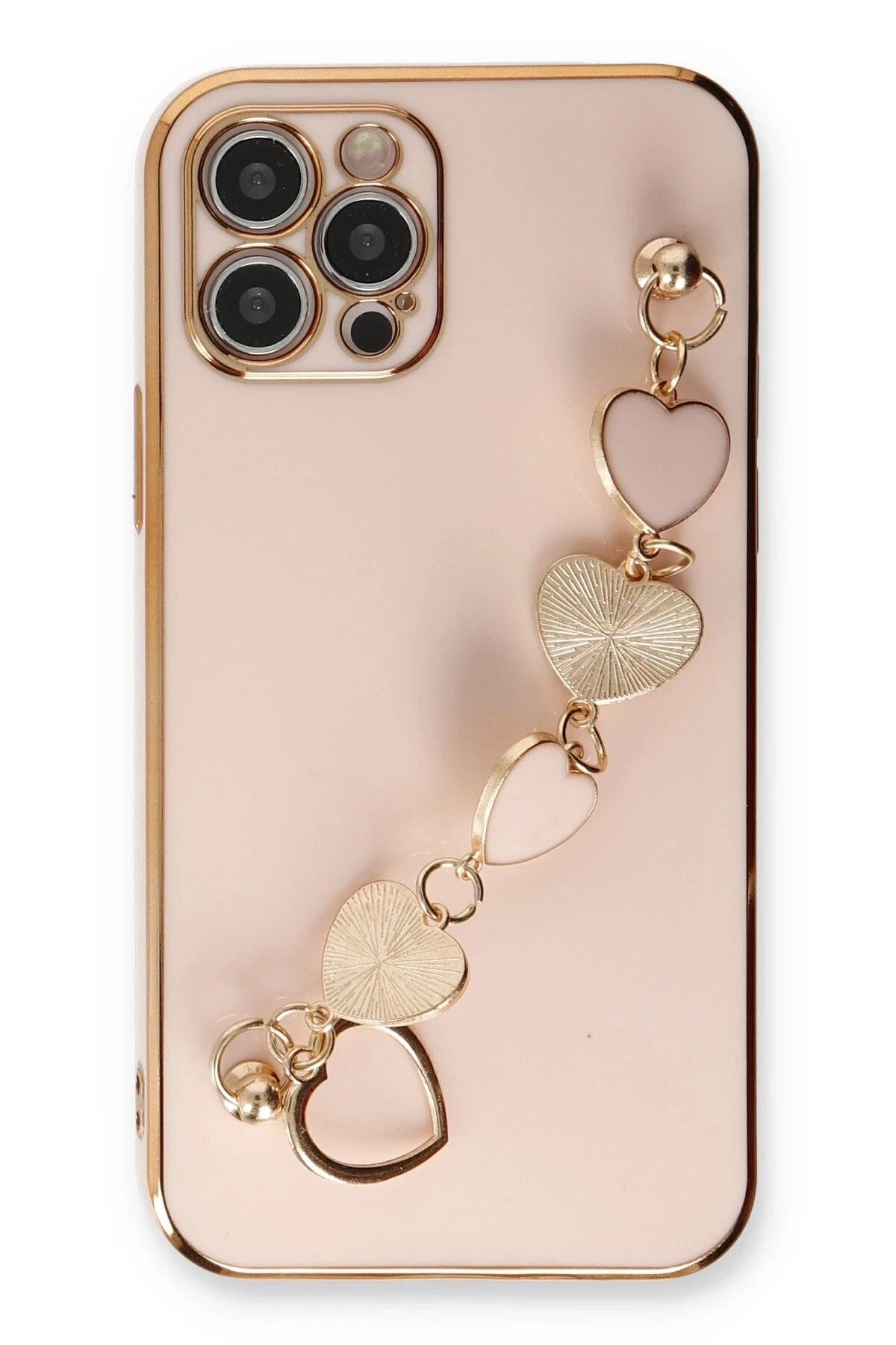 Mey İthalat® iPhone 12 Pro Max Kılıf Esila Silikon - Pudra