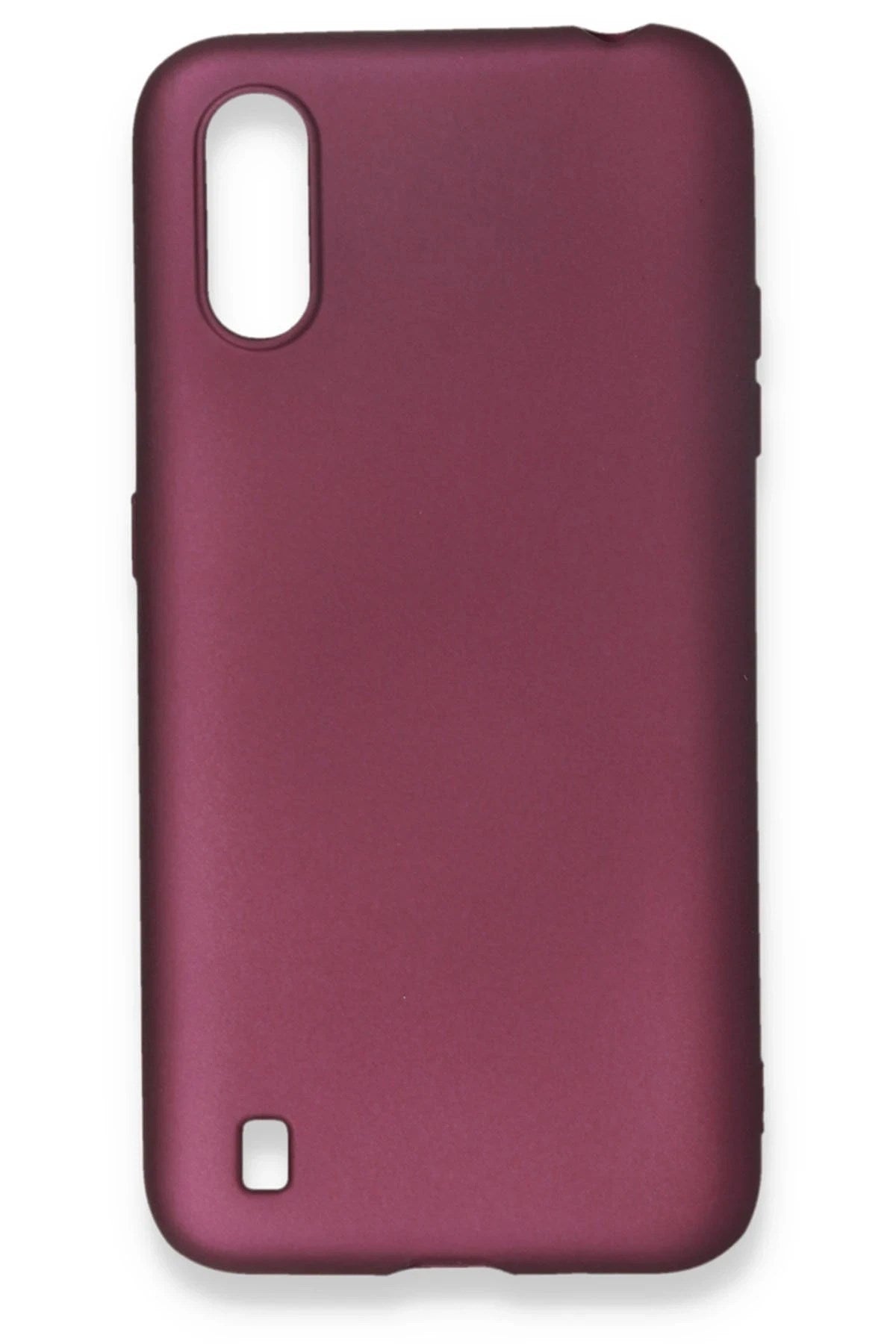 Mey İthalat® Samsung Galaxy A01 Kılıf First Silikon - Mürdüm
