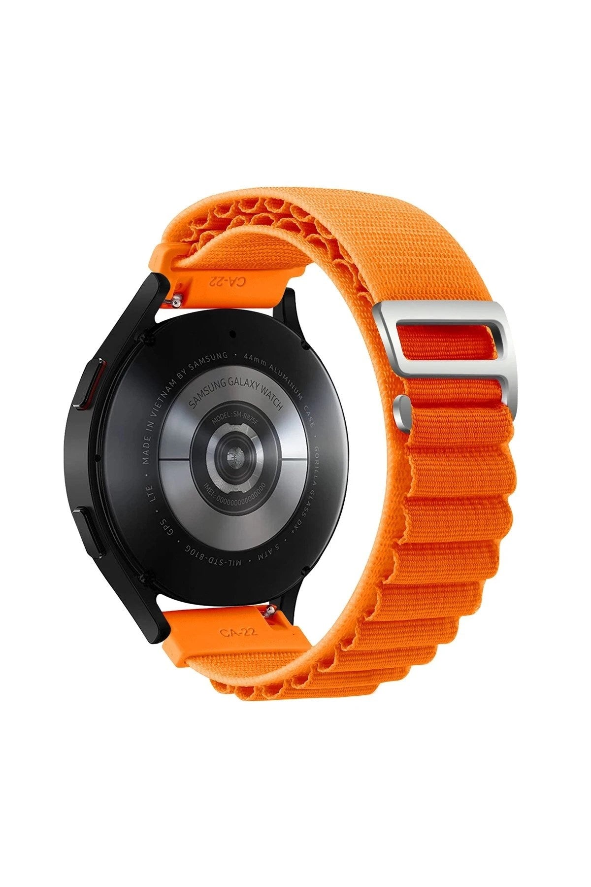 Mey İthalat® Watch 20mm KR410 Kumaş Kordon - Turuncu