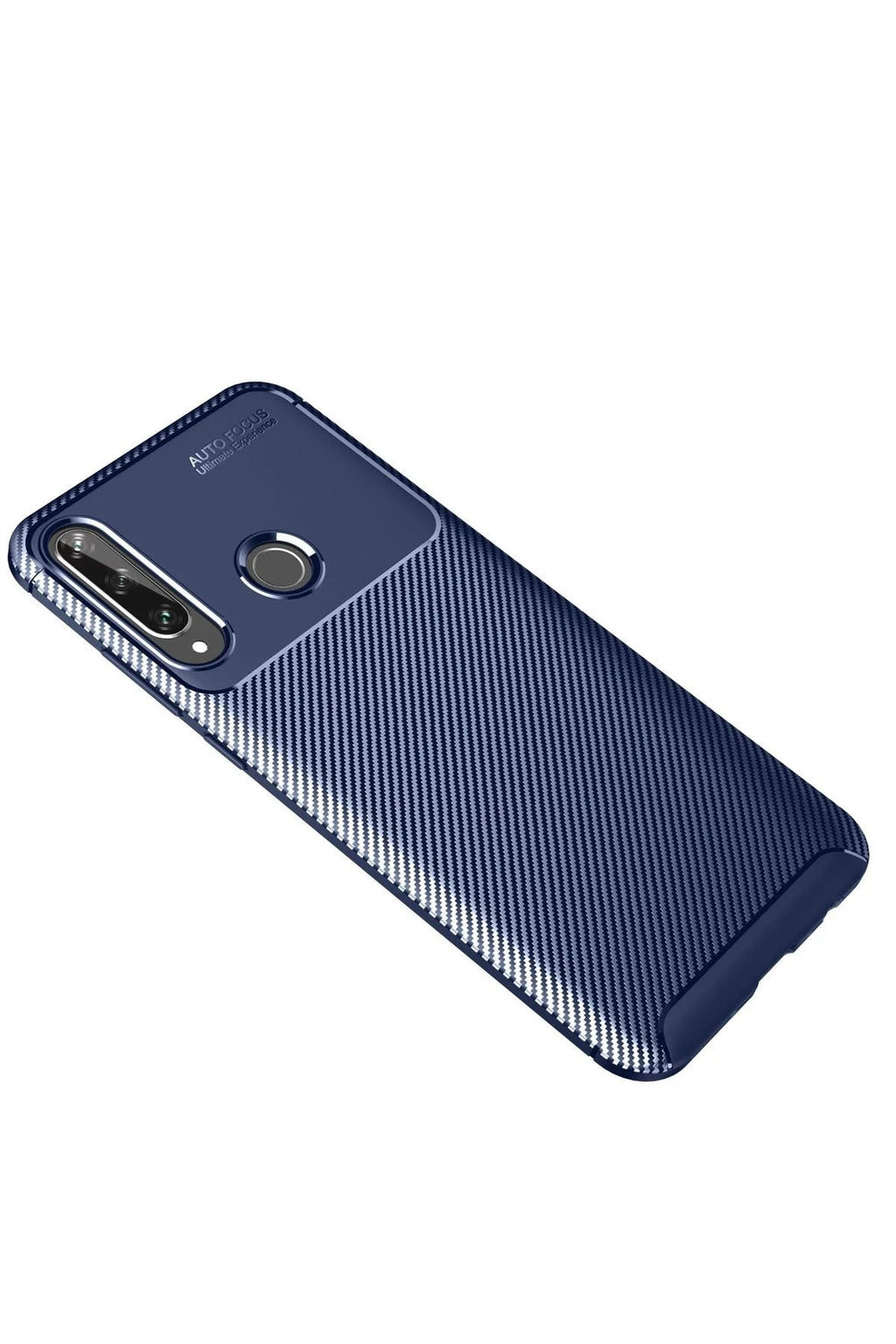 Mey İthalat® Huawei Y6P Kılıf Auto Focus Karbon Kapak - Lacivert