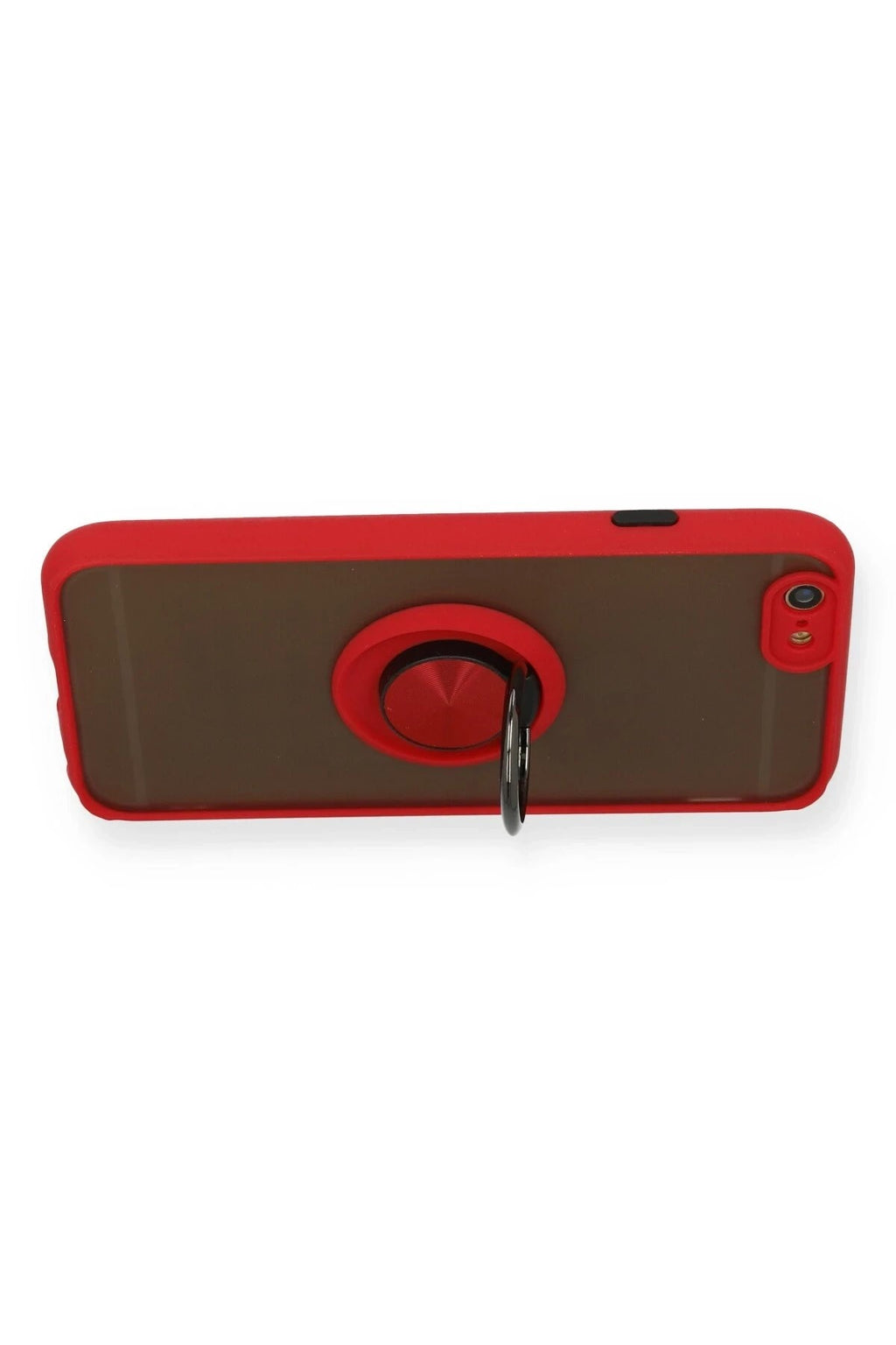 Mey İthalat® iPhone 6 Kılıf Montreal Yüzüklü Silikon Kapak - Kırmızı
