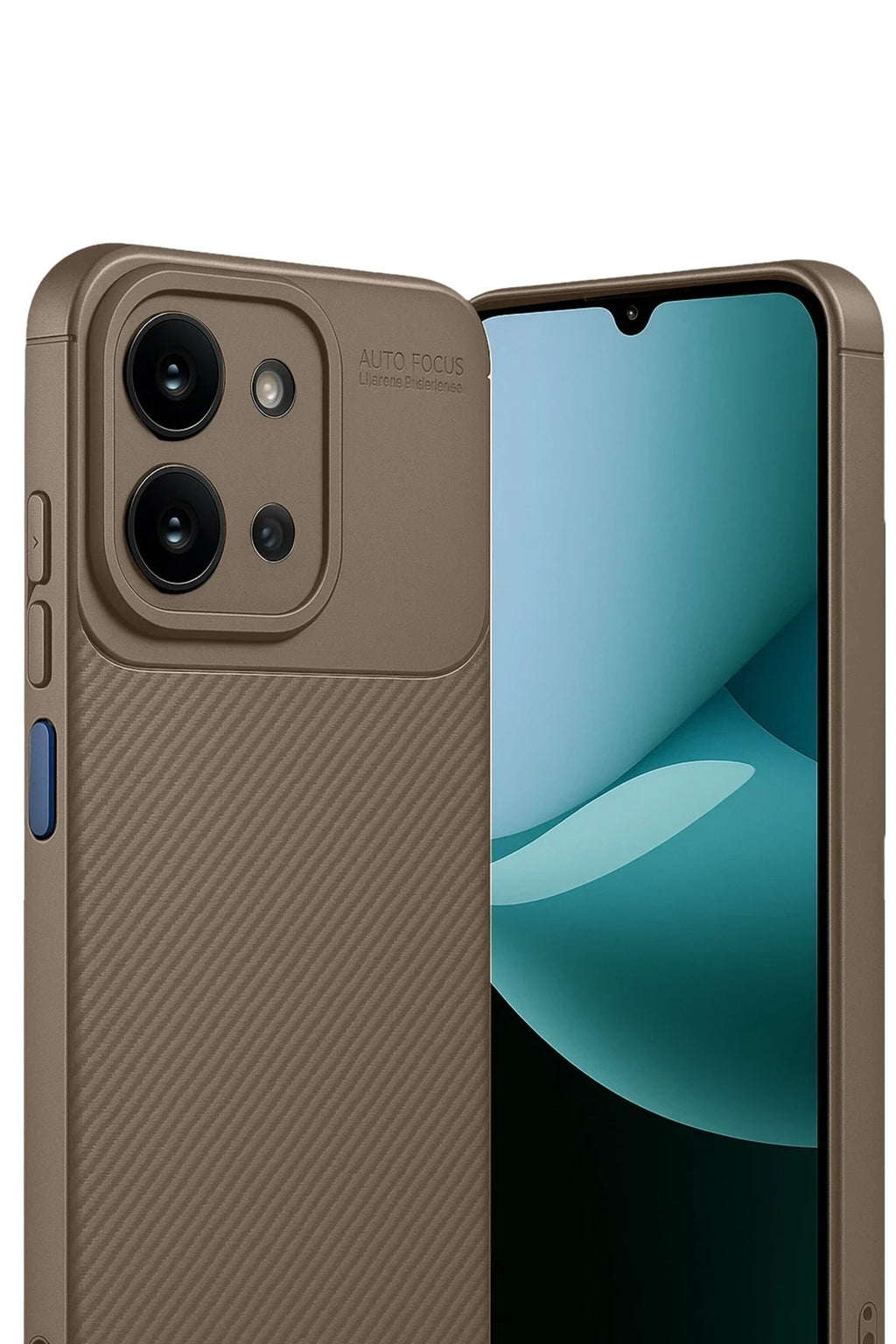 Mey İthalat® Redmi 15C 4G Auto Focus Karbon Kapak - Kahverengi