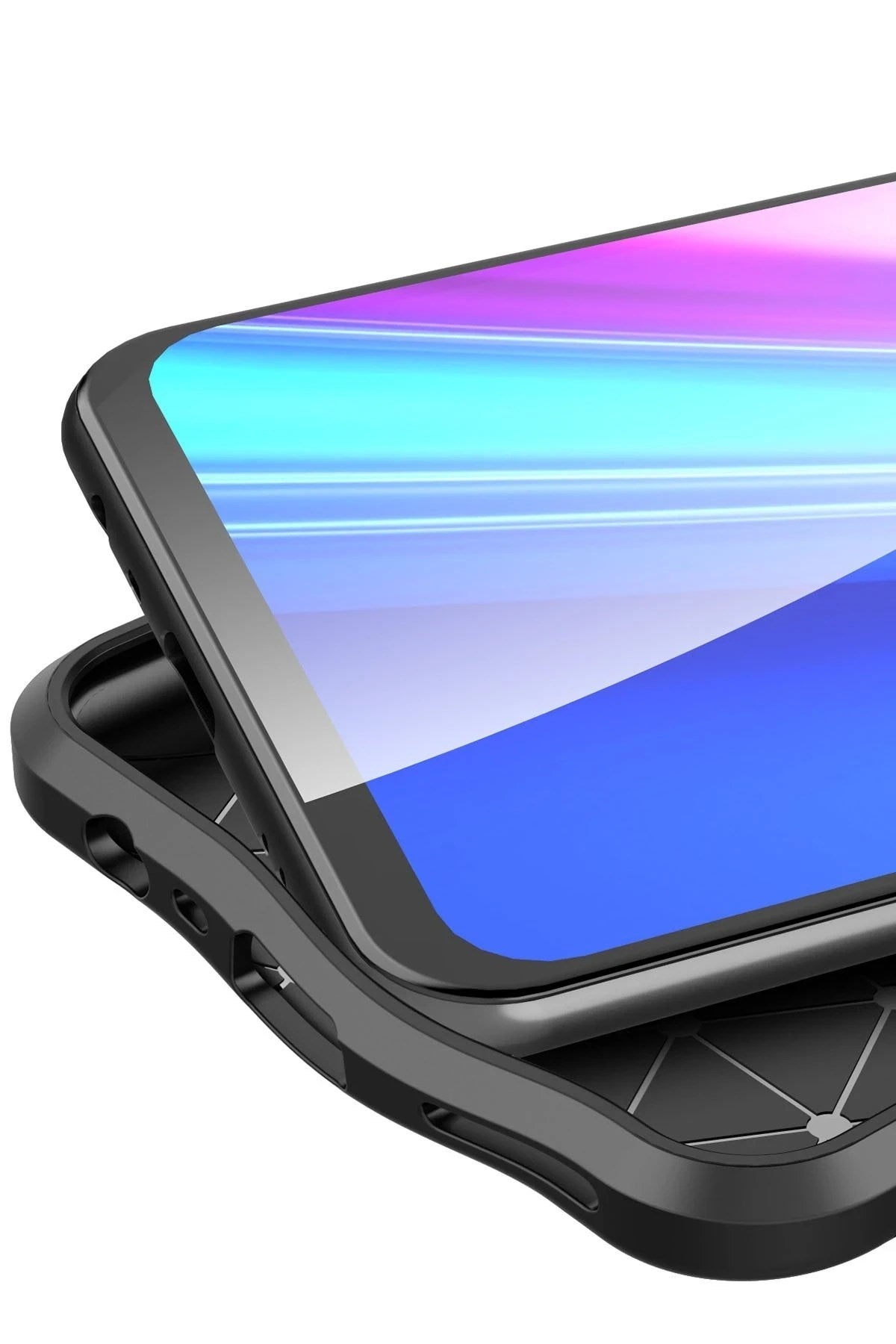Mey İthalat® Realme 7 Kılıf Auto Focus Kapak - Kırmızı