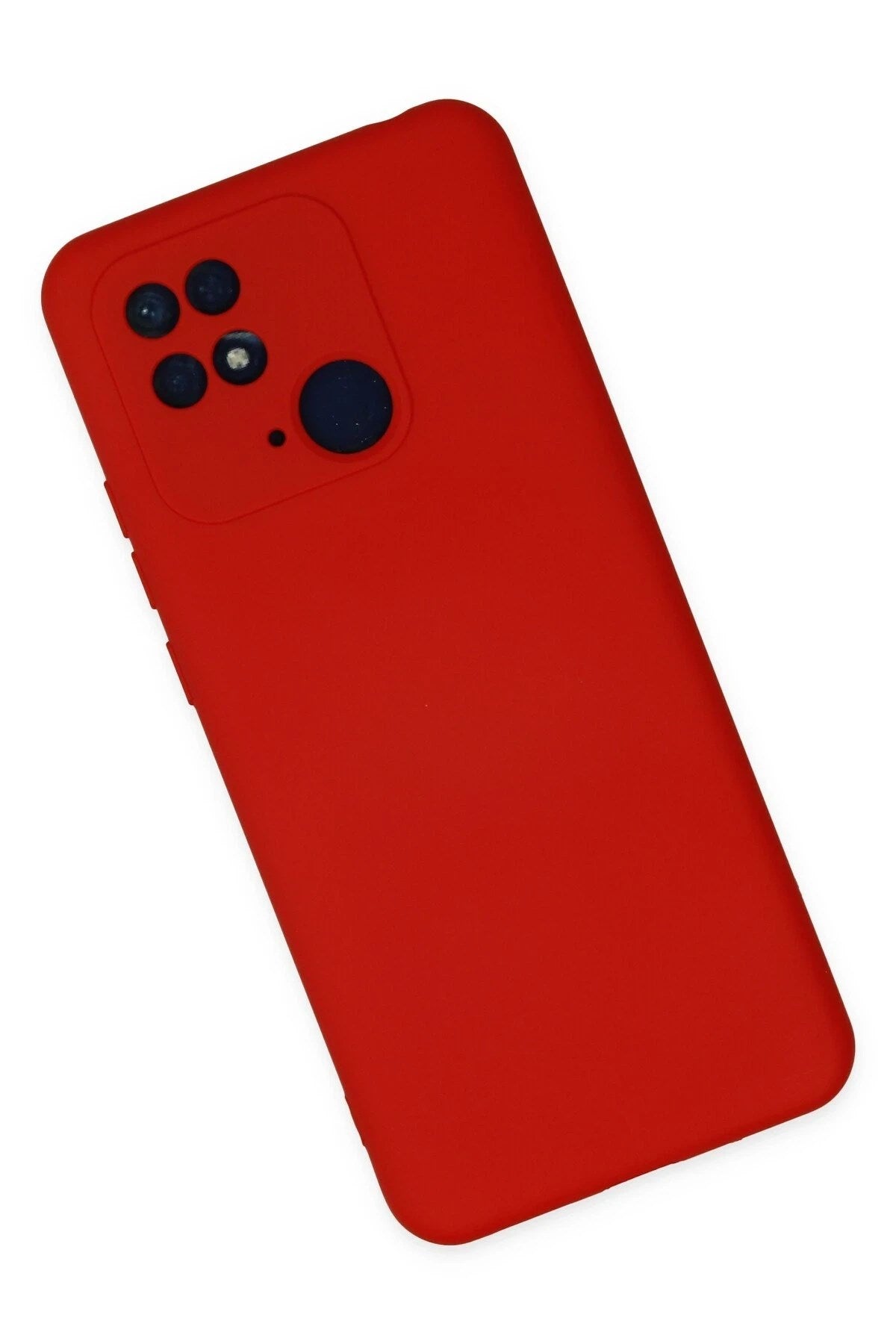 Mey İthalat® Redmi 10C Kılıf Nano içi Kadife Silikon - Kırmızı