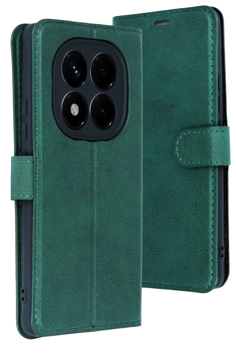 Mey İthalat® Redmi Note 15 Pro 4G Trend S Plus Kapaklı Kılıf - Yeşil