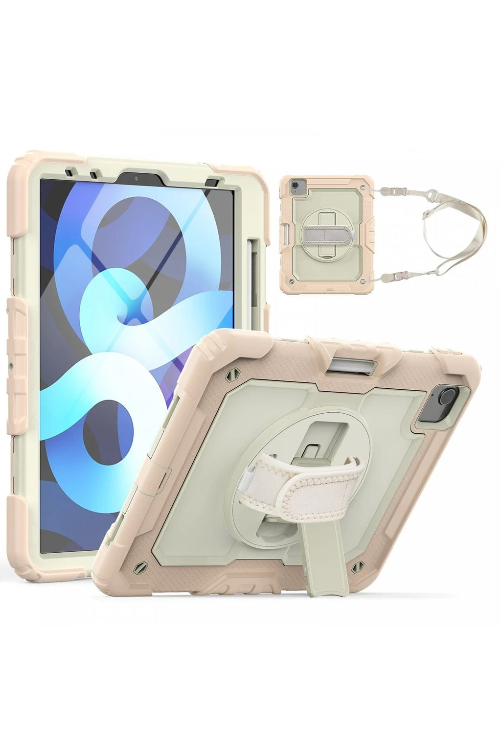 Mey İthalat® iPad Pro 11 (2020) Kılıf Strap New Tablet Kapak - Pembe