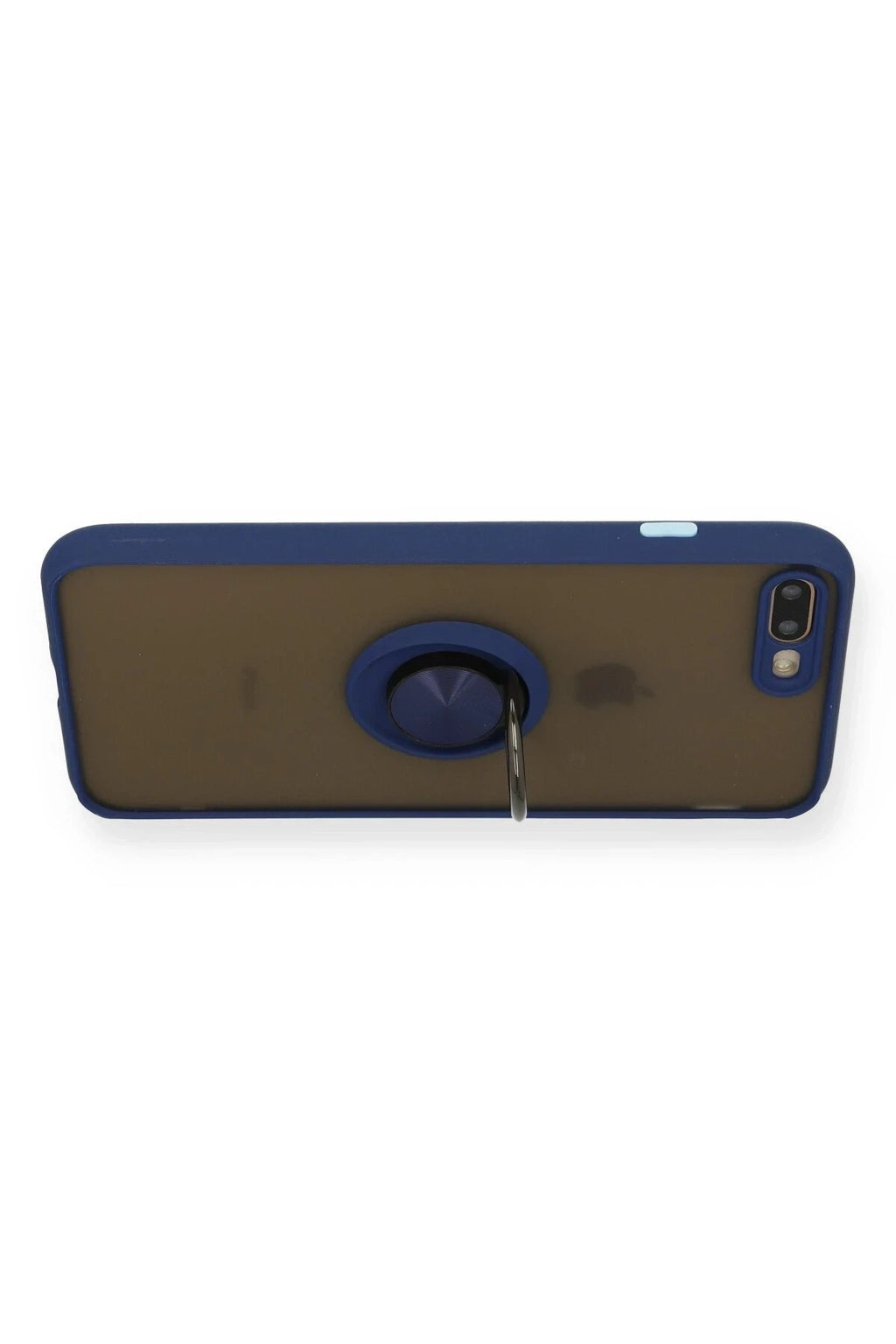 Mey İthalat® iPhone 7 Plus Kılıf Montreal Yüzüklü Silikon Kapak - Lacivert