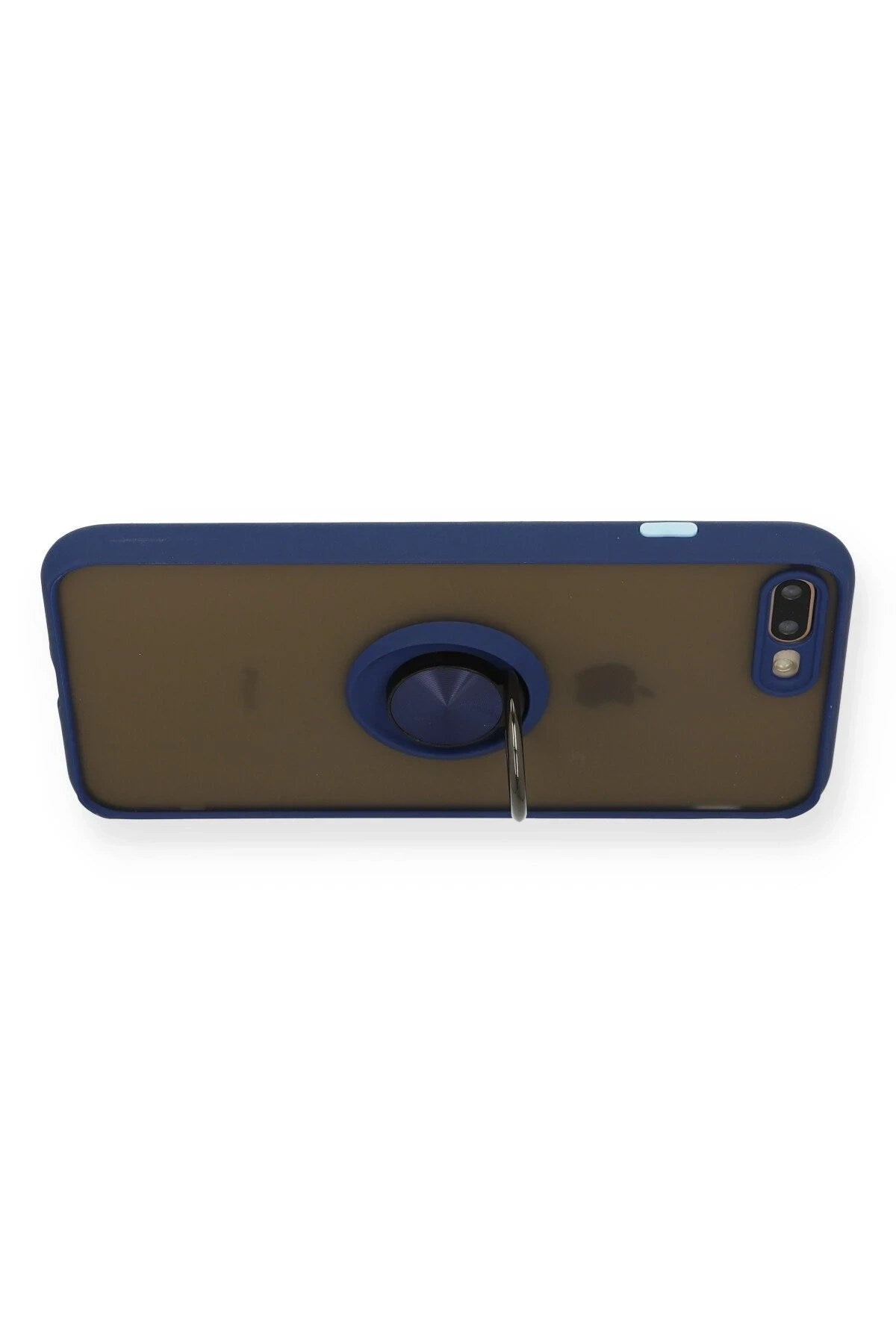 Mey İthalat® iPhone 7 Plus Kılıf Montreal Yüzüklü Silikon Kapak - Lacivert