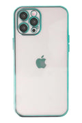 Mey İthalat® iPhone 12 Pro Kılıf Lensli Silikon - Yeşil