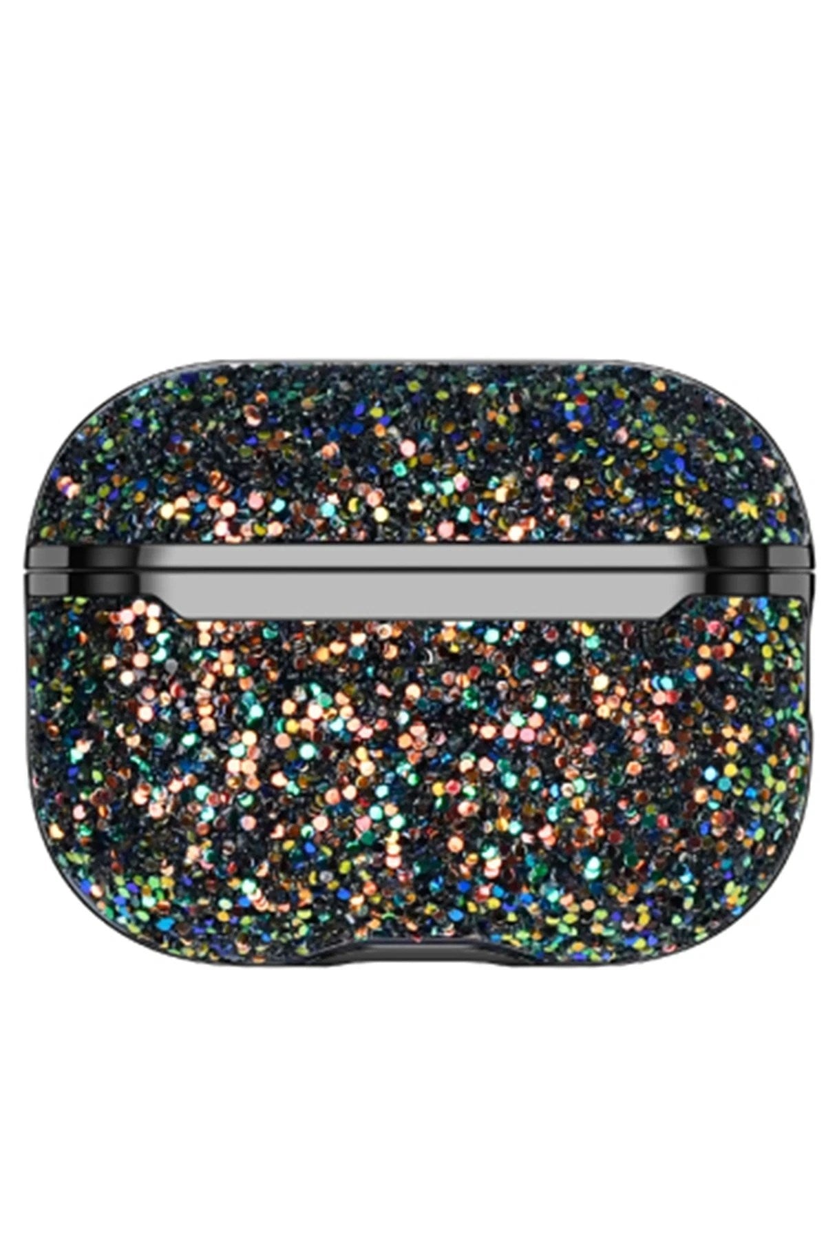 Mey İthalat® Airpods 3 (3.nesil) Bright Simli Airpods Kapak - Siyah