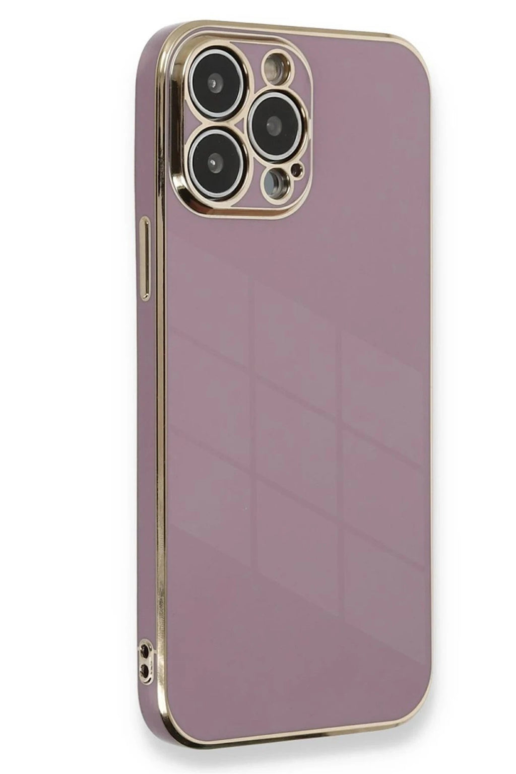 Mey İthalat® iPhone 15 Pro Kılıf Volet Silikon - Mor