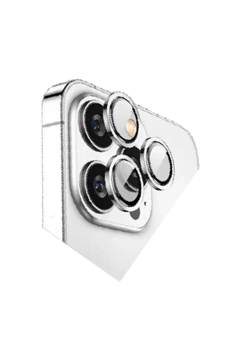 Mey İthalat® iPhone 15 Pro Max Bilvis Titan Kamera Lens - Gümüş