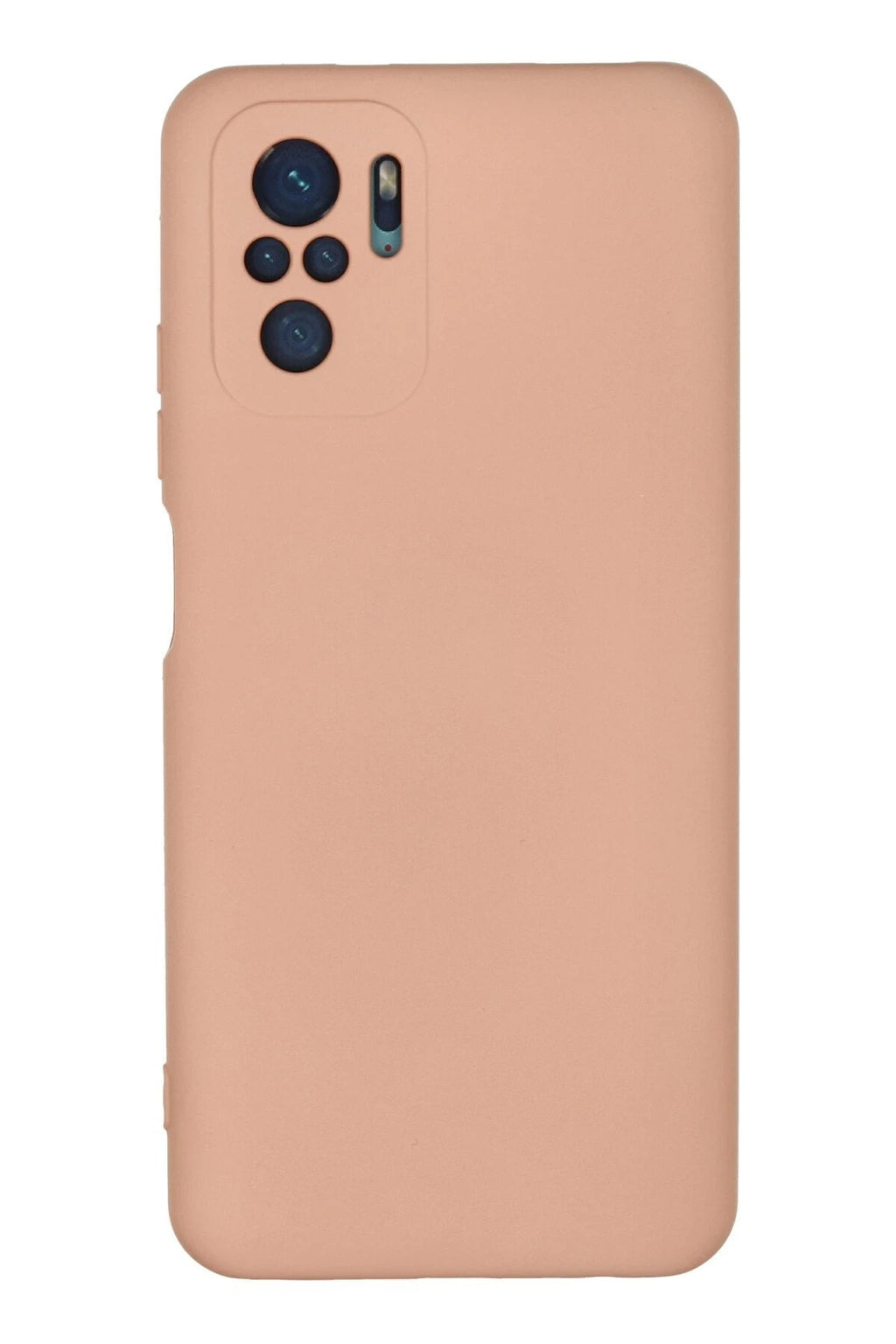 Mey İthalat® Redmi Note 10 Kılıf Nano içi Kadife Silikon - Pudra